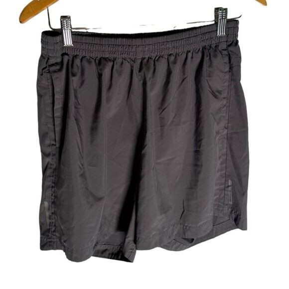 Adidas Black Drawstring Running Shorts Womens Medium Lined Pockets Activewear - Picture 1 of 8